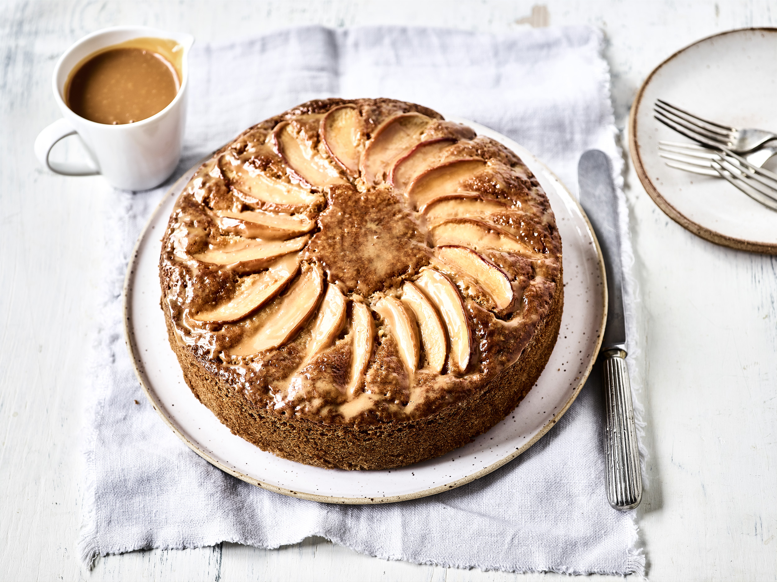 Caramelised Apple Cake LoSalt UK