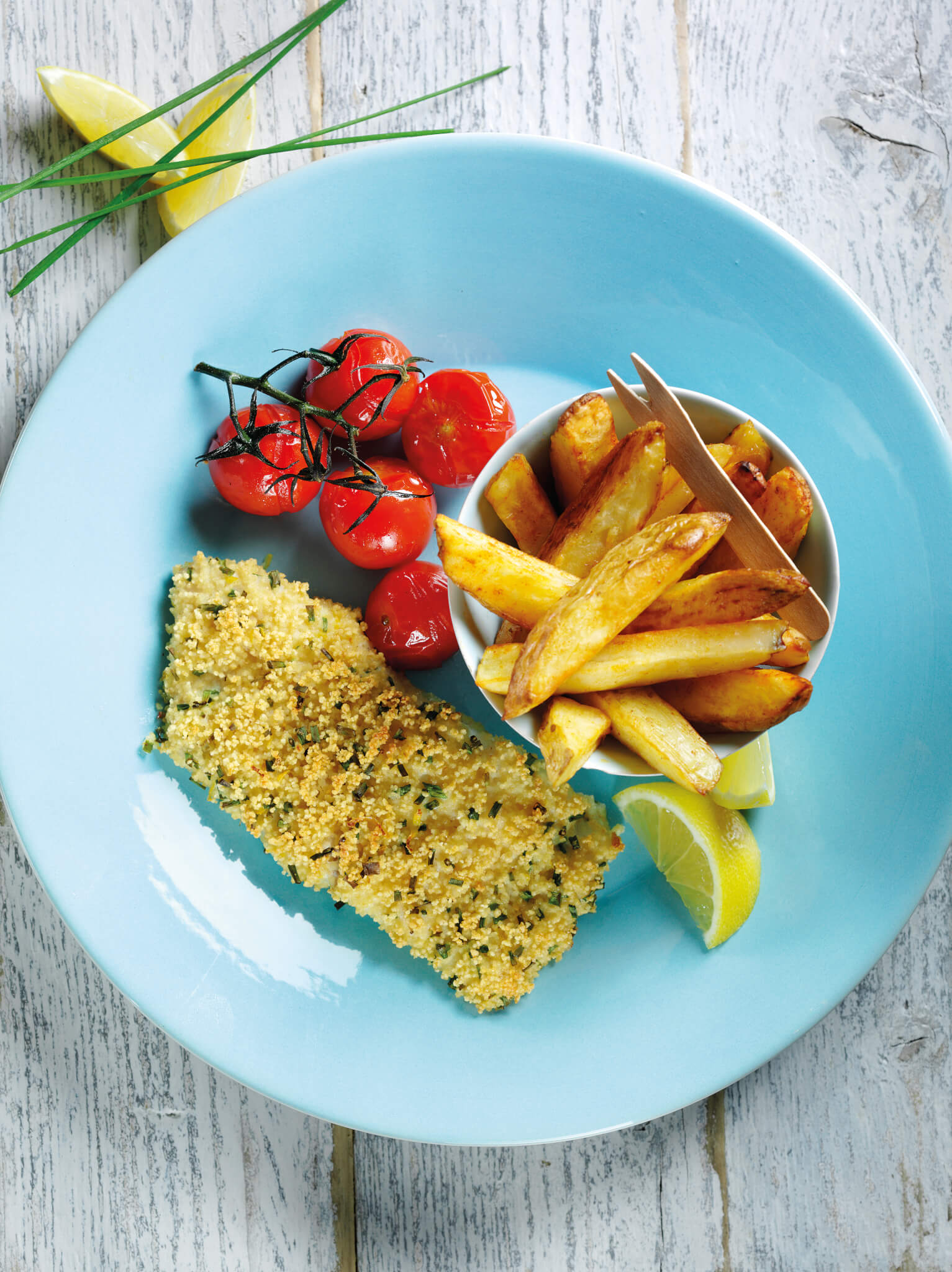 Healthy Oven Baked Fish & Chips - LoSalt UK